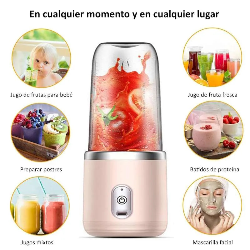 Licuadora portátil USB, la favorita de quienes no tienen tiempo que perder.